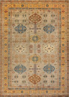 Пакистанский ковер из шерсти Carpet «KAZAK ROYAL» 227870-BRN-GLD 406 x 511 см