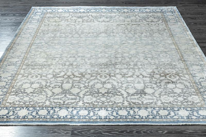 Турецкий ковер из шёлка и эвкалиптового шёлка Carpet «SALVATORE APARTMENT» DB44B-BLUN-GRE 160 x 230 см фото 3