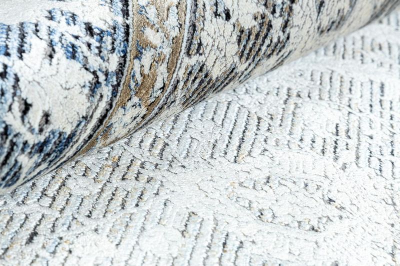 Турецкий ковер из шёлка и эвкалиптового шёлка Carpet «SALVATORE APARTMENT» DB44B-BLUN-GRE 160 x 230 см фото 5