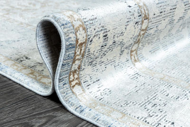Турецкий ковер из шёлка и эвкалиптового шёлка Carpet «SALVATORE APARTMENT» DB44B-BLUN-GRE 160 x 230 см фото 7