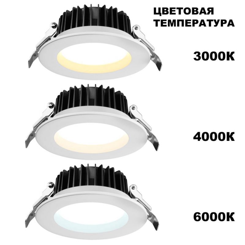 Встраиваемый светодиодный светильник NovoTech DRUM 359415