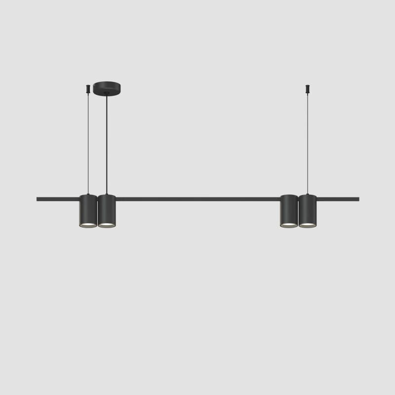 Подвесной светильник Denkirs ORBIT IP20, 4xGU10 LED до 15 Вт, черный матовый, алюминий DK4061-BK фото 1