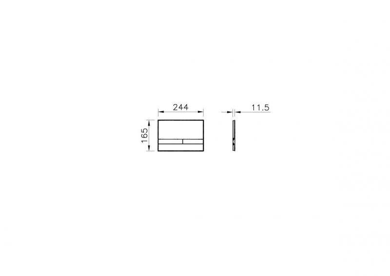 Панель системы смыва Vitra Concealed Cisterns 740-1101