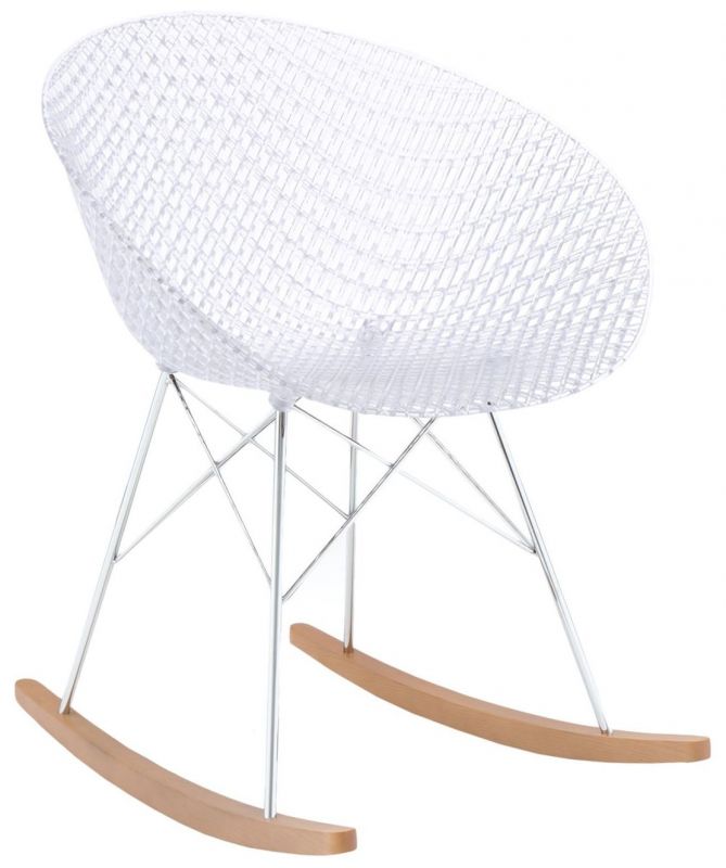 Кресло-качалка Kartell белое BD-979997 фото 3