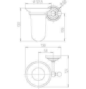 Стаканчик Paini Cox 88CR041BI