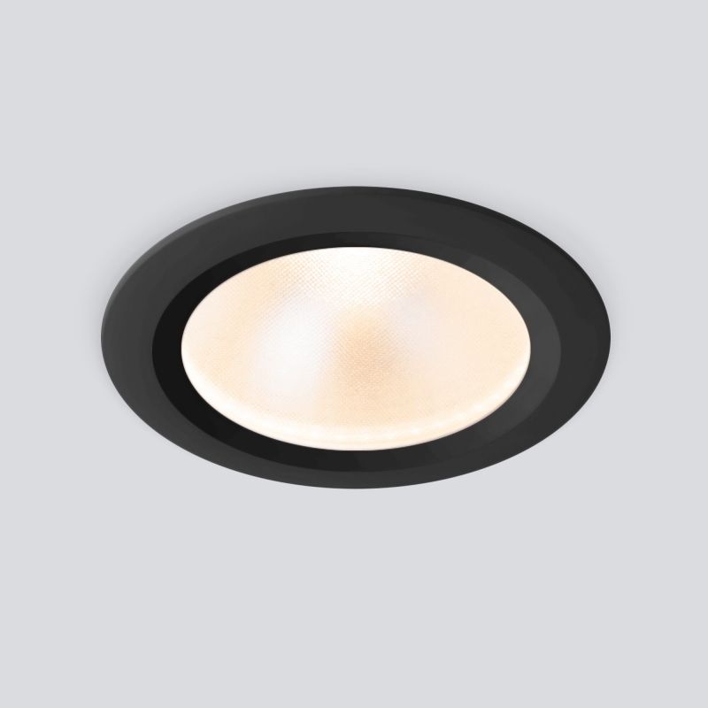 Встраиваемый светодиодный влагозащищенный светильник Elektrostandard Light LED 3003 35128/U черный