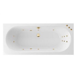 Акриловая ванна Excellent Oceana Slim WAEX.OCE18S.SMART.GL 180x80 с г/м, золото