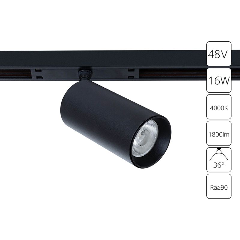 Магнитный трековый светильник Arte Lamp OPTIMA A7262PL-1BK фото 1