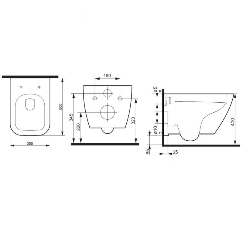 Подвесной унитаз AM.PM Spirit V2.0 C701701SC с микролифтом