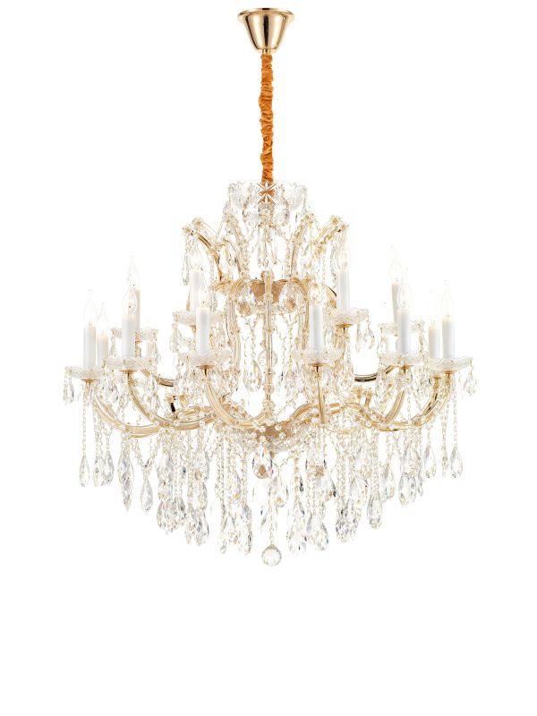 Светильник подвесной iLAMP Diamond E14 6071-18 GD+CL фото 1