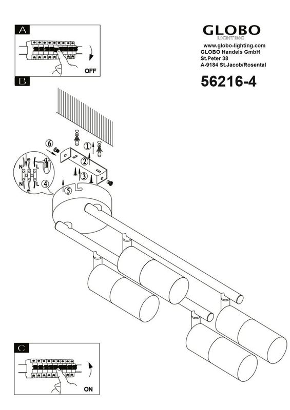 Светильник потолочный (спот) SPINA 56216-3