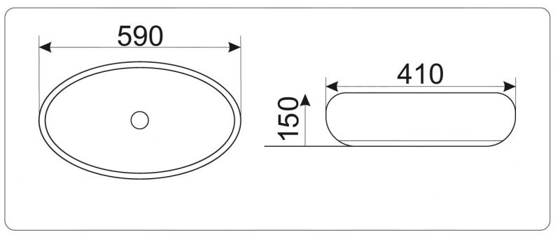 Раковина CeramaLux NC 472