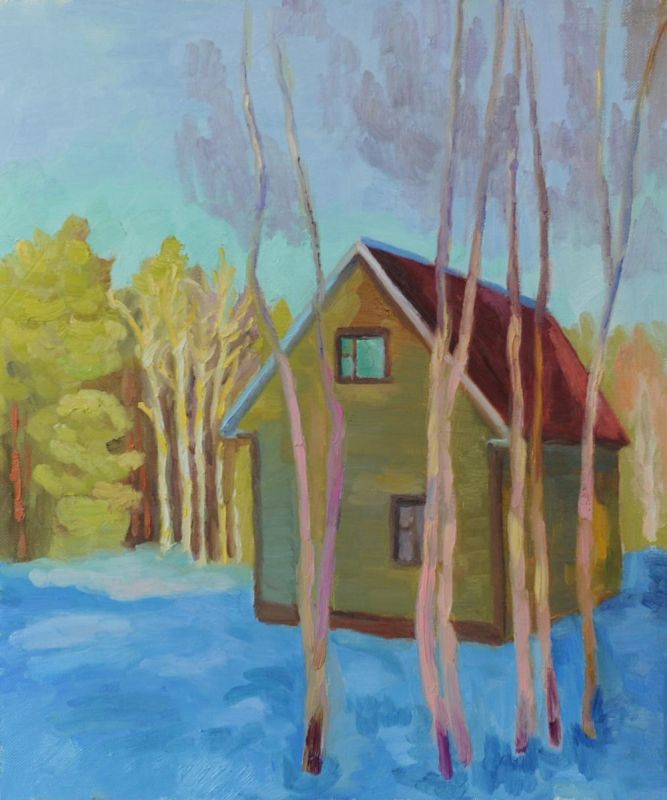 Картина "Солнечный день в декабре" 70x60 Явишева Татьяна фото 1
