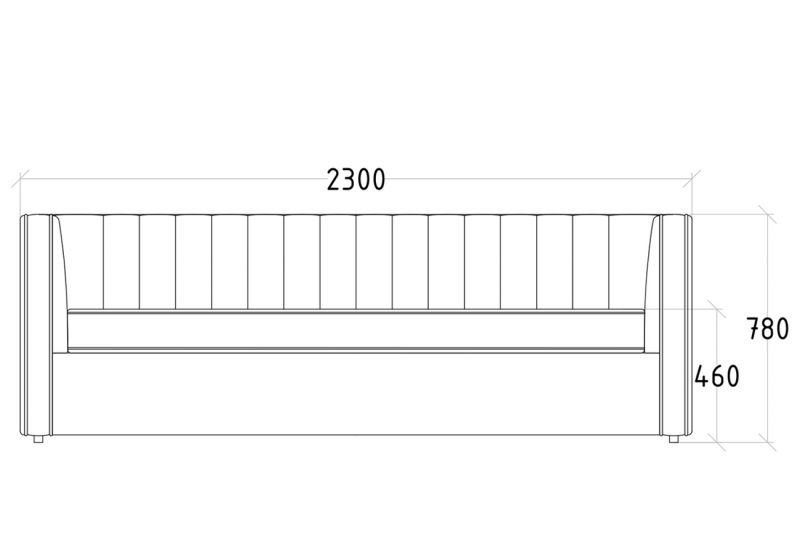 Диван Paolo трехместный раскладной Garda Decor BD-2257549