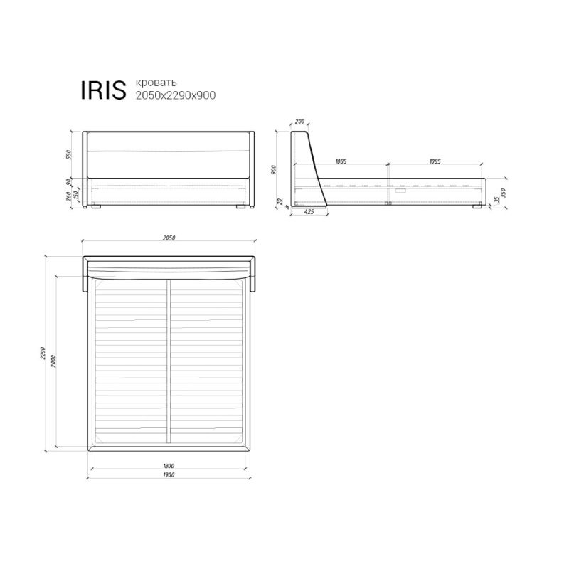 Кровать The IDEA Iris BD-2373088