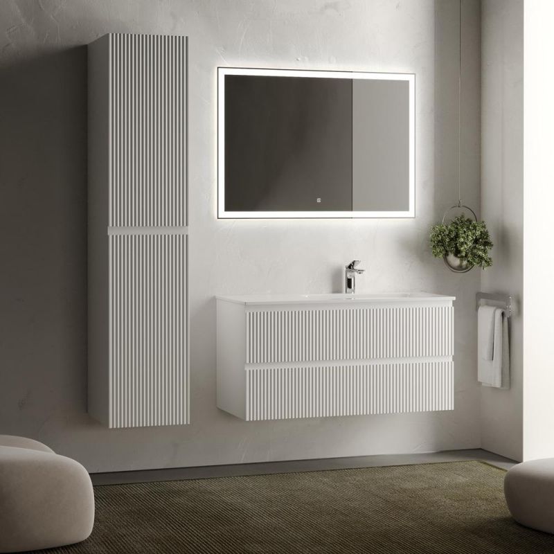 Тумба под раковину подвесная Sancos Snob R SNR100RW Bianco 100 см R фото 4