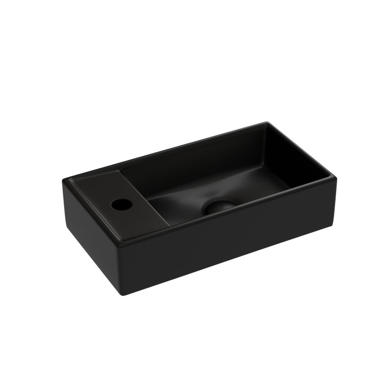 Рукомойник подвесной Ceramica Nova Element CN6051RMB чёрный матовый 40,7 см фото 1