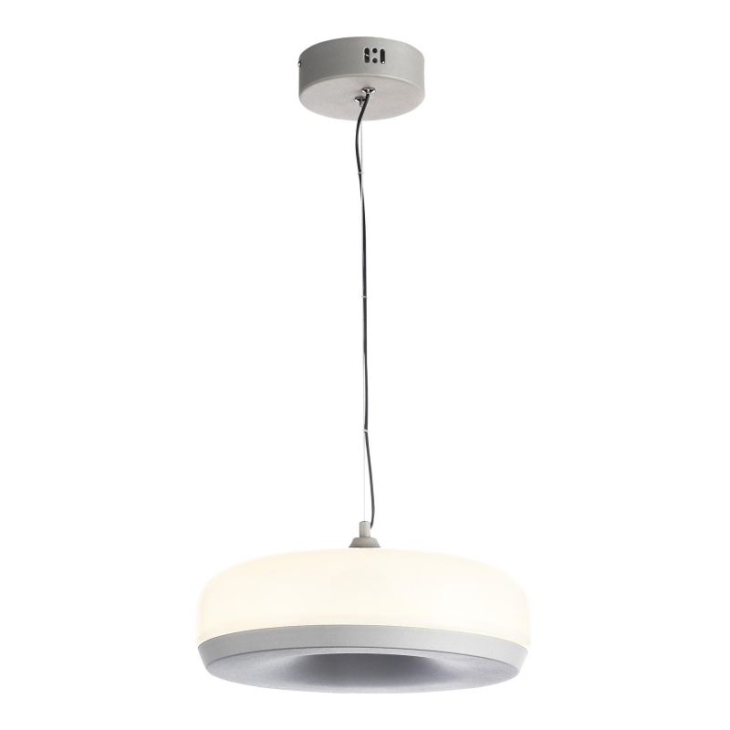 Светильник подвесной ST-Luce RIPPLE Серый/Молочный LED 1*42W 3000K SL6014.503.01