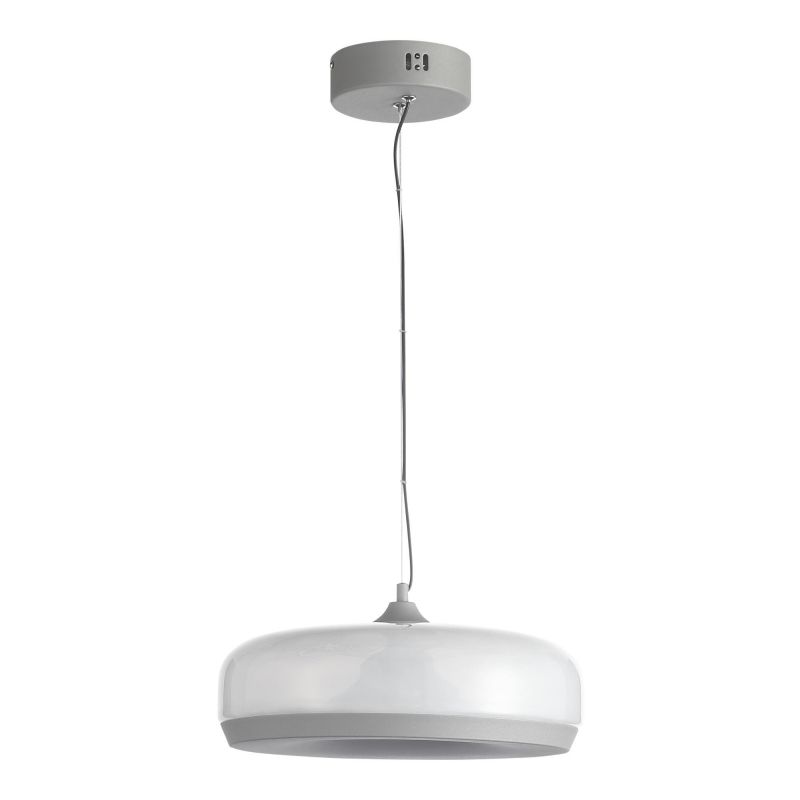 Светильник подвесной ST-Luce RIPPLE Серый/Молочный LED 1*42W 3000K SL6014.503.01