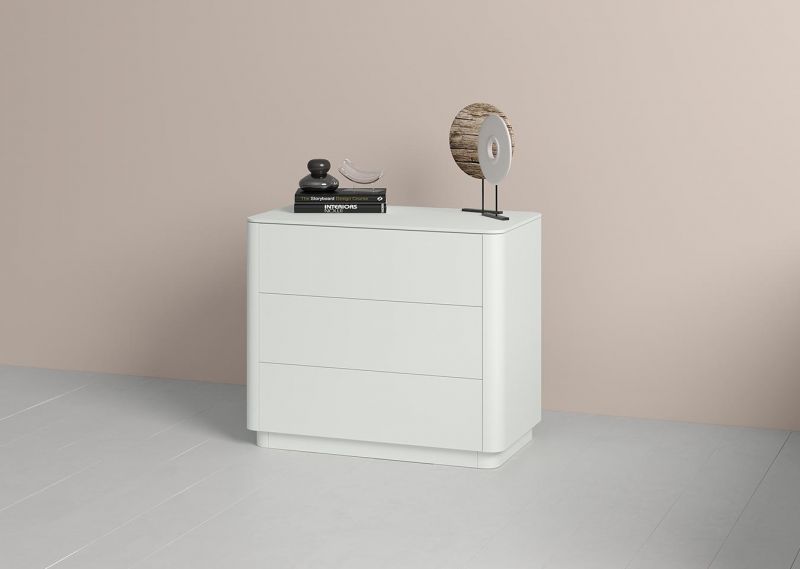 Комод  Ellipsefurniture Tammi 3 ящика ширина 90 см (белый) TM010201010101 фото 4