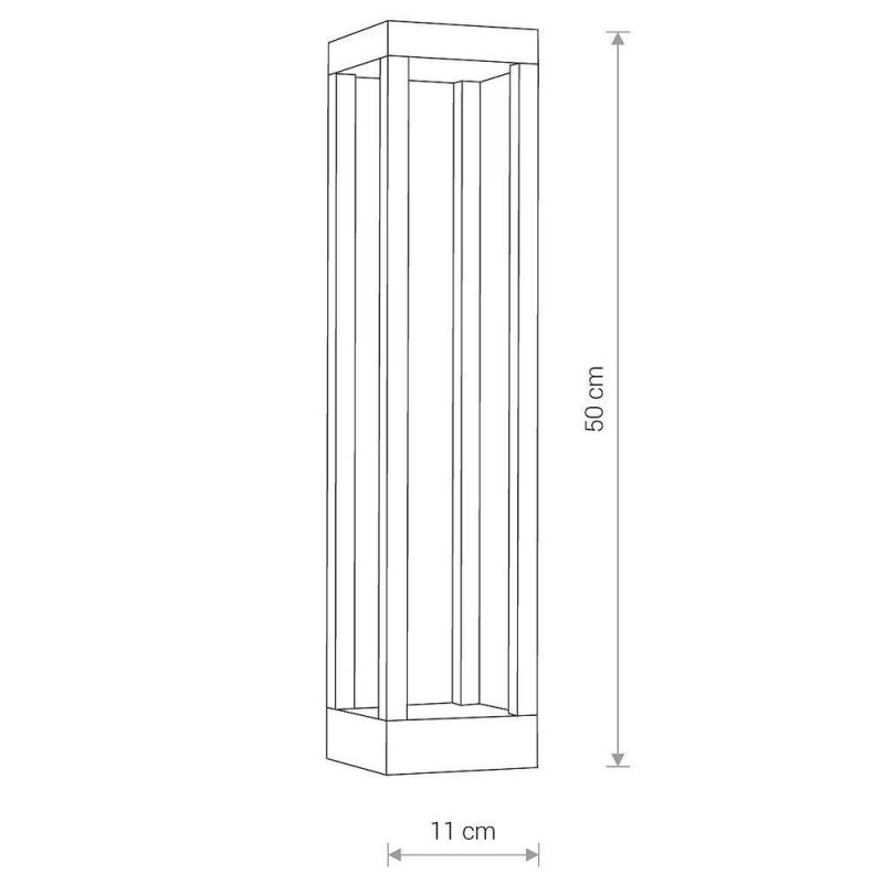 Уличный светодиодный светильник Nowodvorski Structure Led IP54 3000K 13W 8145 фото 3