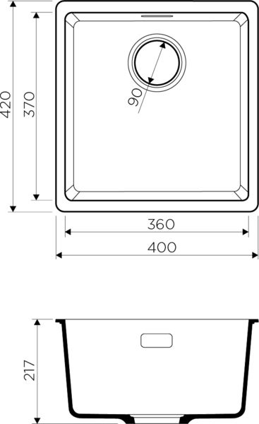 Кухонная мойка Omoikiri Kata 40-U-BE 4993394 ваниль фото 2