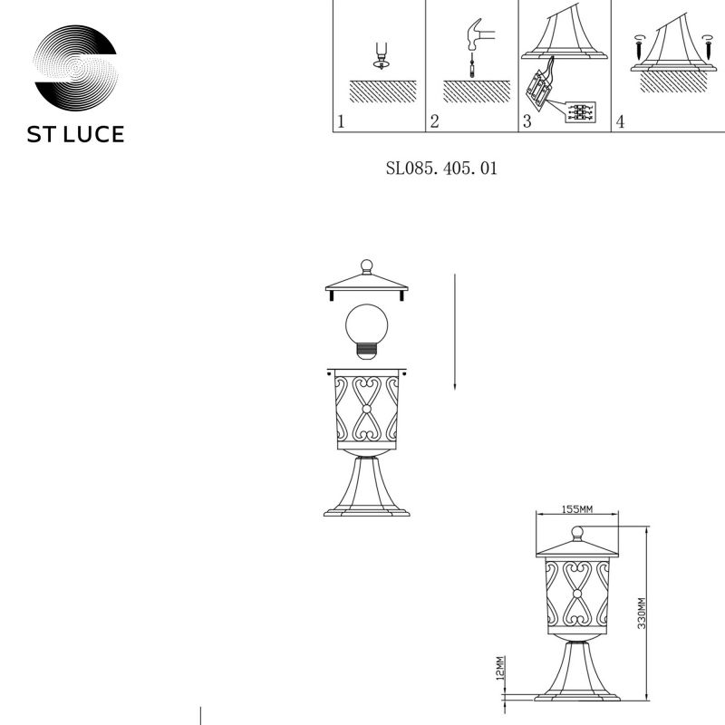 Светильник уличный наземный ST LUCE LORNE SL085.405.01 фото 10