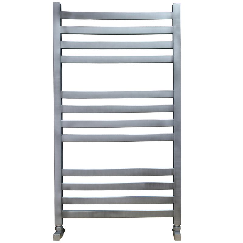Полотенцесушитель водяной Ника ЛМ 6 100/50 Matt Antique Silver с вентилями фото 1