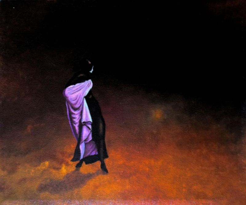 Картина "Танцующая в темноте" Владимир Абаимов