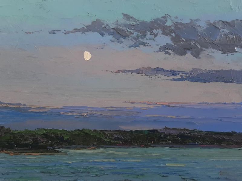 Картина "Луна над рекой" Головченко Алексей