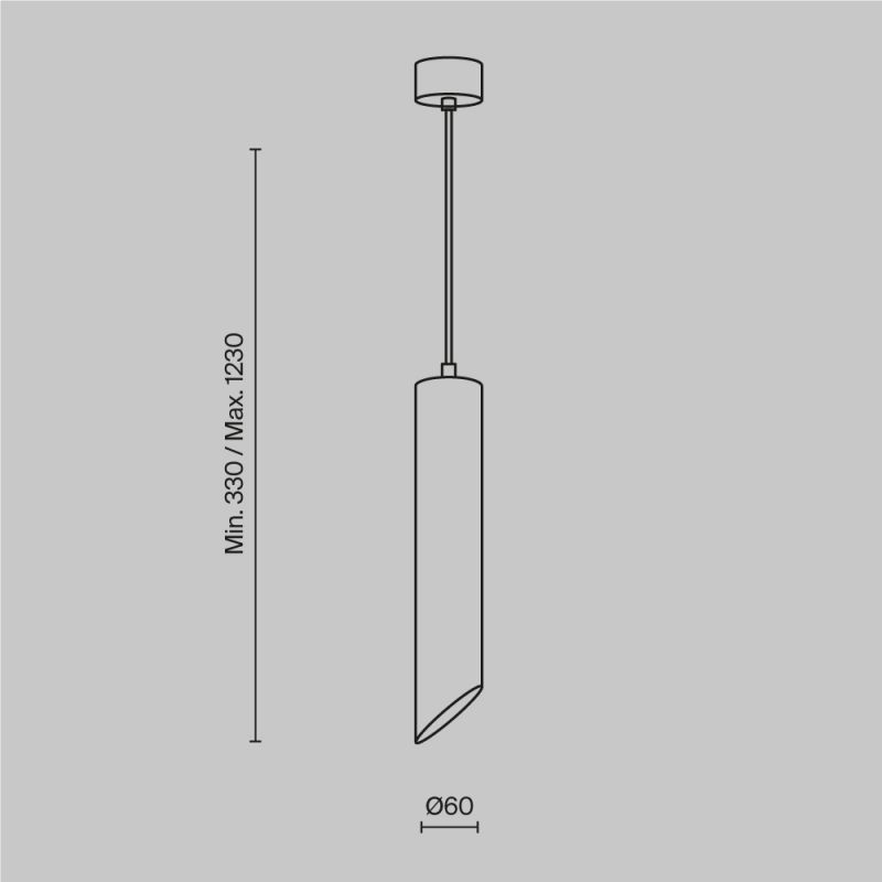 Подвесной светильник Maytoni Pendant Lipari P044PL-01-30GU10-B