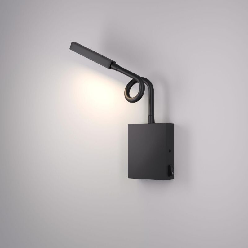 Светильник настенный светодиодный Elektrostandart KNOB 40118/LED черный