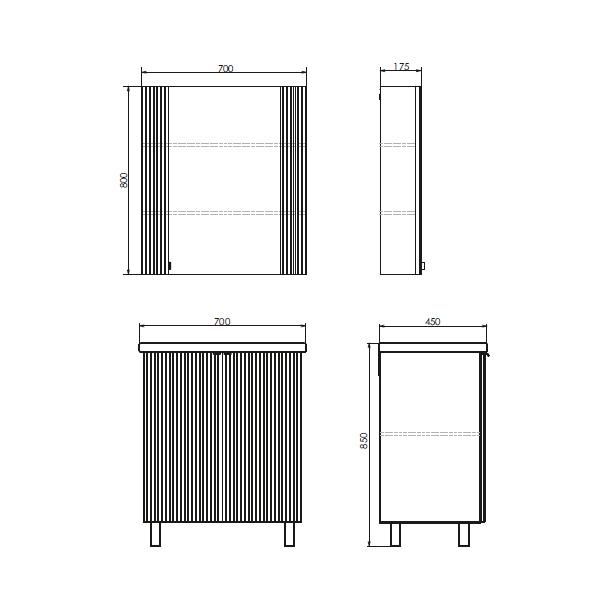 Тумба с раковиной напольная Comforty Лима-70 00-00004892, 70 см