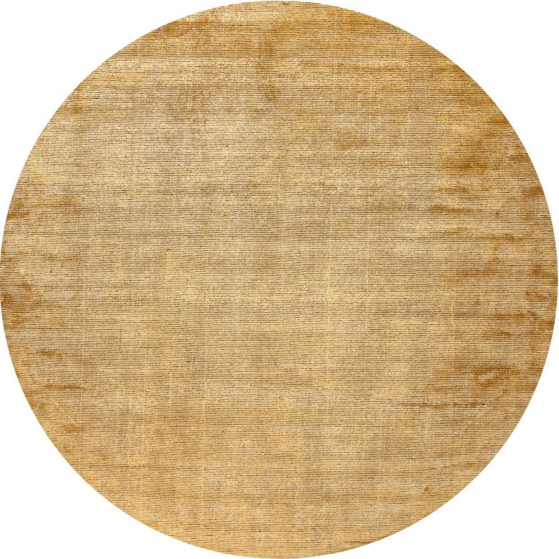 Индийский ковер из шерсти и арт-шёлка Carpet «MURUGAN» PLAIN-ANT-GLD-DC01/F033(Round) 248 x 248 см