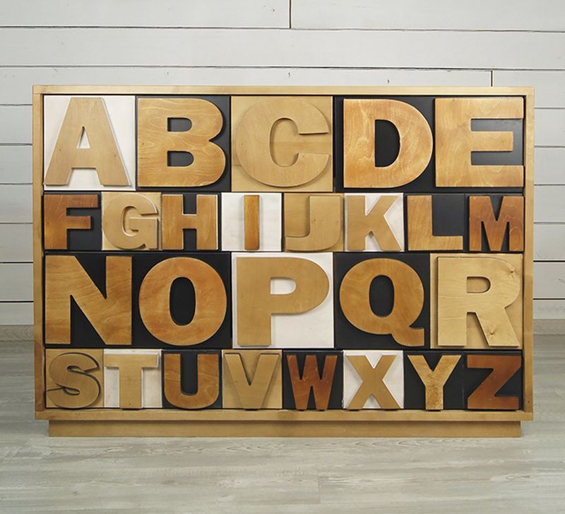 Комод «Alphabeto Birch» 10 ящиков BD-134489