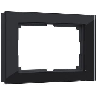 Рамка для двойной розетки (черный) Werkel W0081108