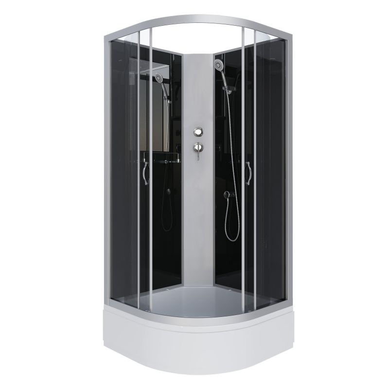 Душевая кабина Niagara Classic NG-3501-14BK с гидромассажем 90х90 фото 1