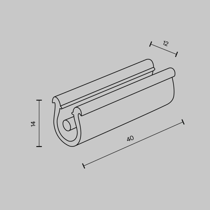 Фиксатор ремня Maytoni Accessories for system Parity TRA130BF-B черный, 10 шт в упаковке фото 4