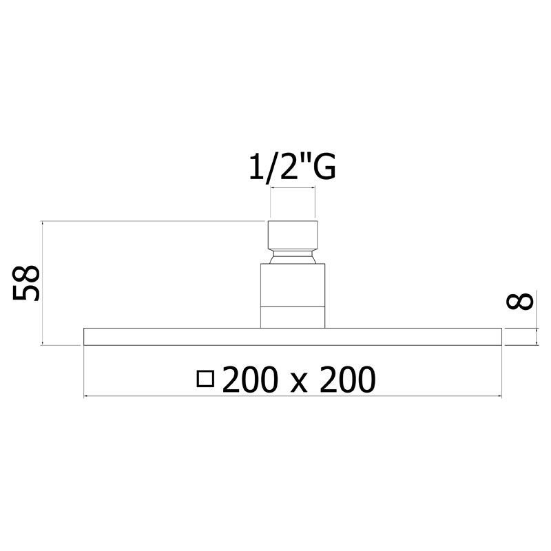 Верхний душ Paffoni Syncro ZSOF075NO + ZSOF063NO