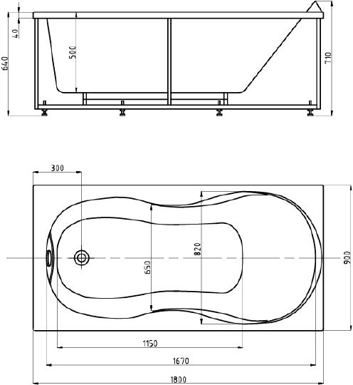 Акриловая ванна Aquatek Мартиника MAR180-0000068 180x90 L фото 3