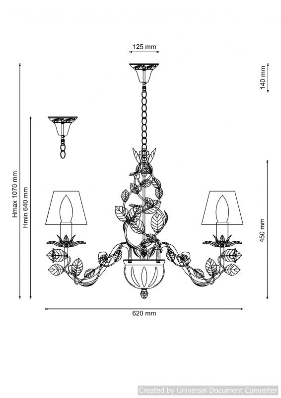 Люстра подвесная Fiori di rose 108.6