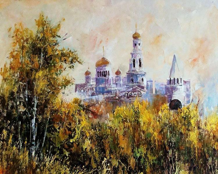 Картина "Панорама Кремля" Леднев Александр