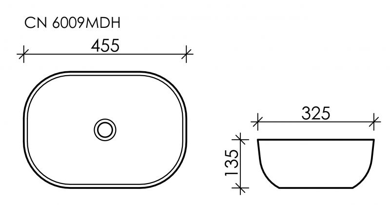 Раковина Ceramica Nova Element CN6009MDH 30 см антрацит