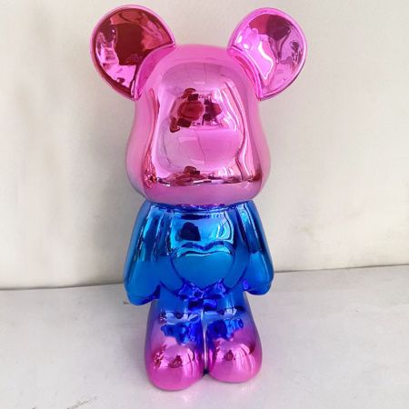 Статуэтка Lucky Bear (Bearbrick) IST-013, 28 см, розово-голубой глянцевый IST-013casa