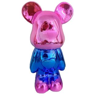 Статуэтка Lucky Bear (Bearbrick) IST-013, 28 см, розово-голубой глянцевый IST-013casa