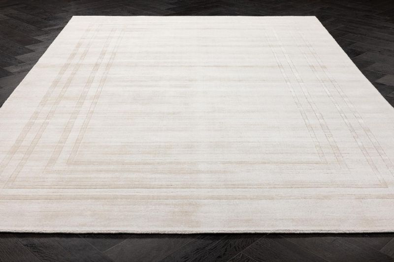 Индийский ковер из арт-шёлка Carpet «ORLAND» BLEACH-WHT 165 x 235 см