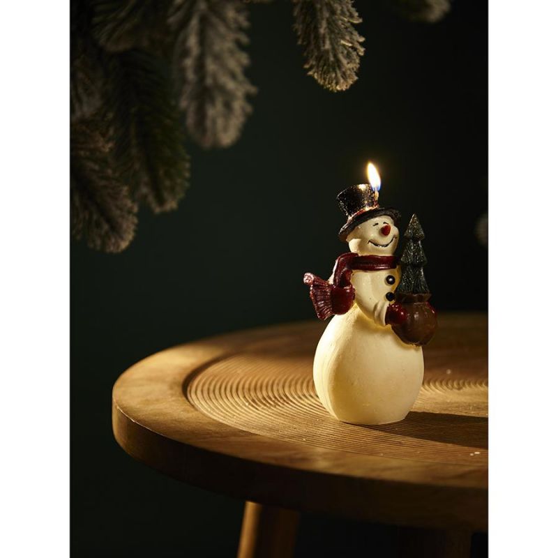 Свеча декоративная festive snowman из коллекции new year essential, 15 см Tkano BD-3067850 фото 2