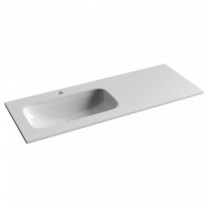 Раковина-столешница Ceramica Nova GRACE CN7020 121 белая L фото 1