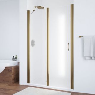 Душевая дверь Vegas Glass EP-F-1 105 05 10 L, профиль бронзовый, стекло матовое