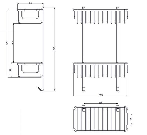 Полочка Zorg ANTIC AZR U-3 BR (бронза)